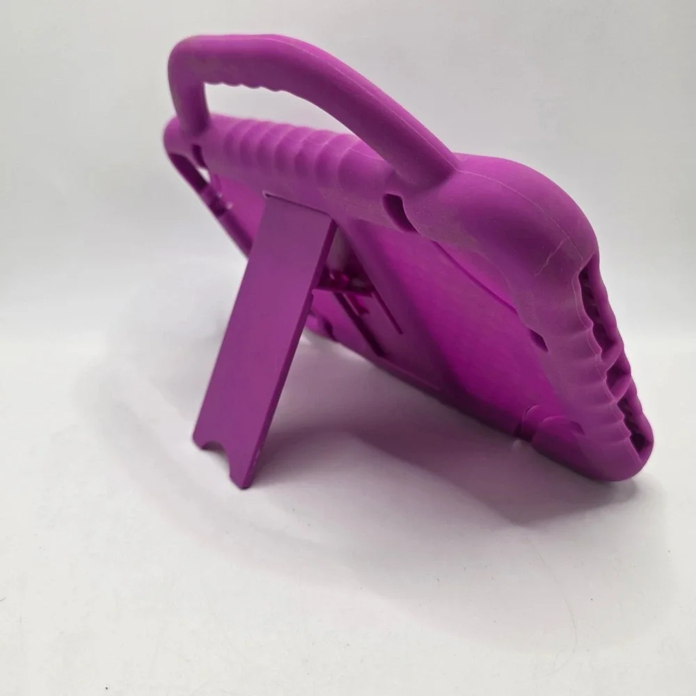 Tablet Case Purple Kids Shockproof Handle Kickstand 7-8 Inch Cover
